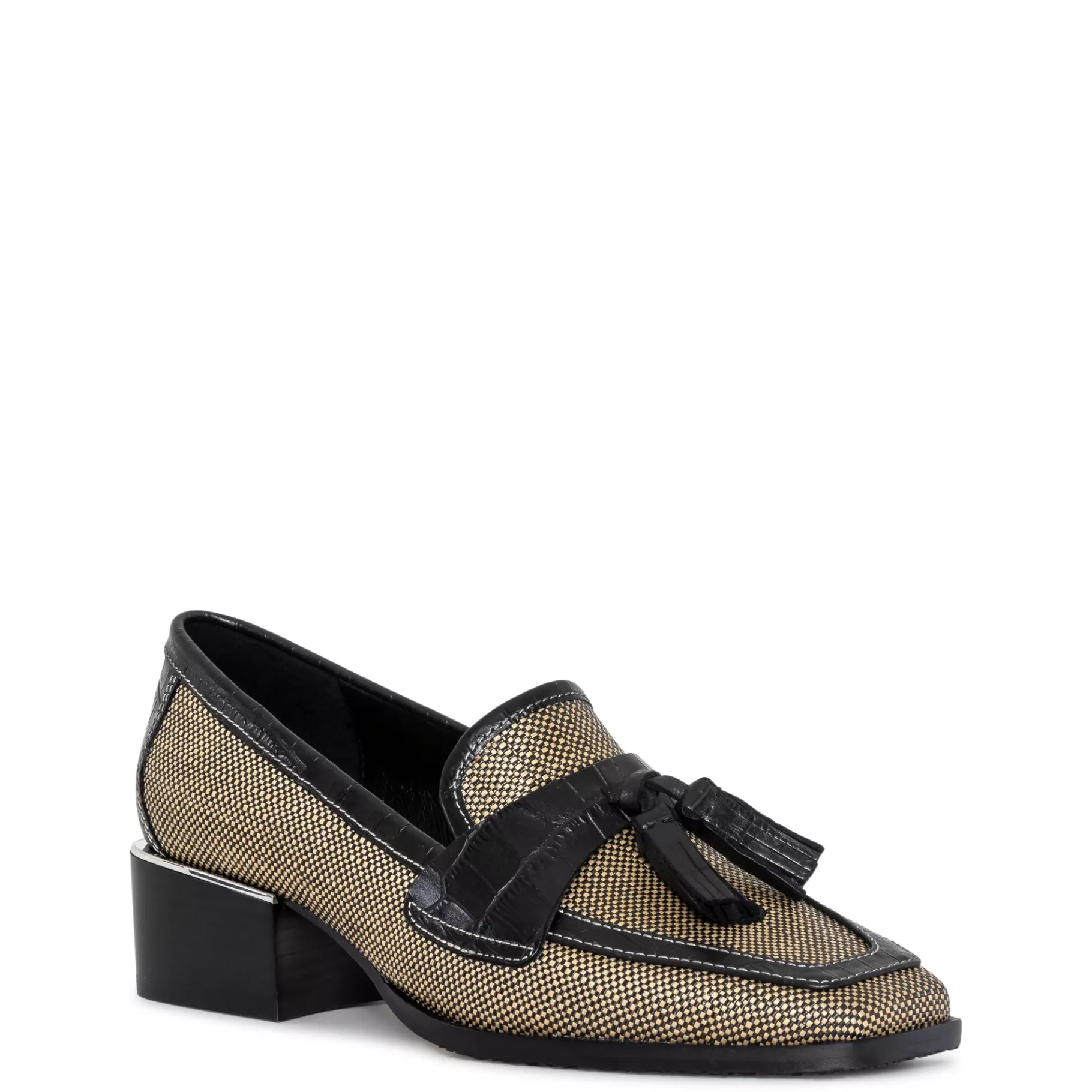 Clearance Donald Pliner AVI Black Raffia